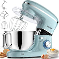 Cheflee 660W Electric Kitchen Stand Mixer,6+P Speeds, 6.5QT Stainless Steel Bowl,Includes Dough Hook, Wire Whip & Beater,Ideal for Home Cooks