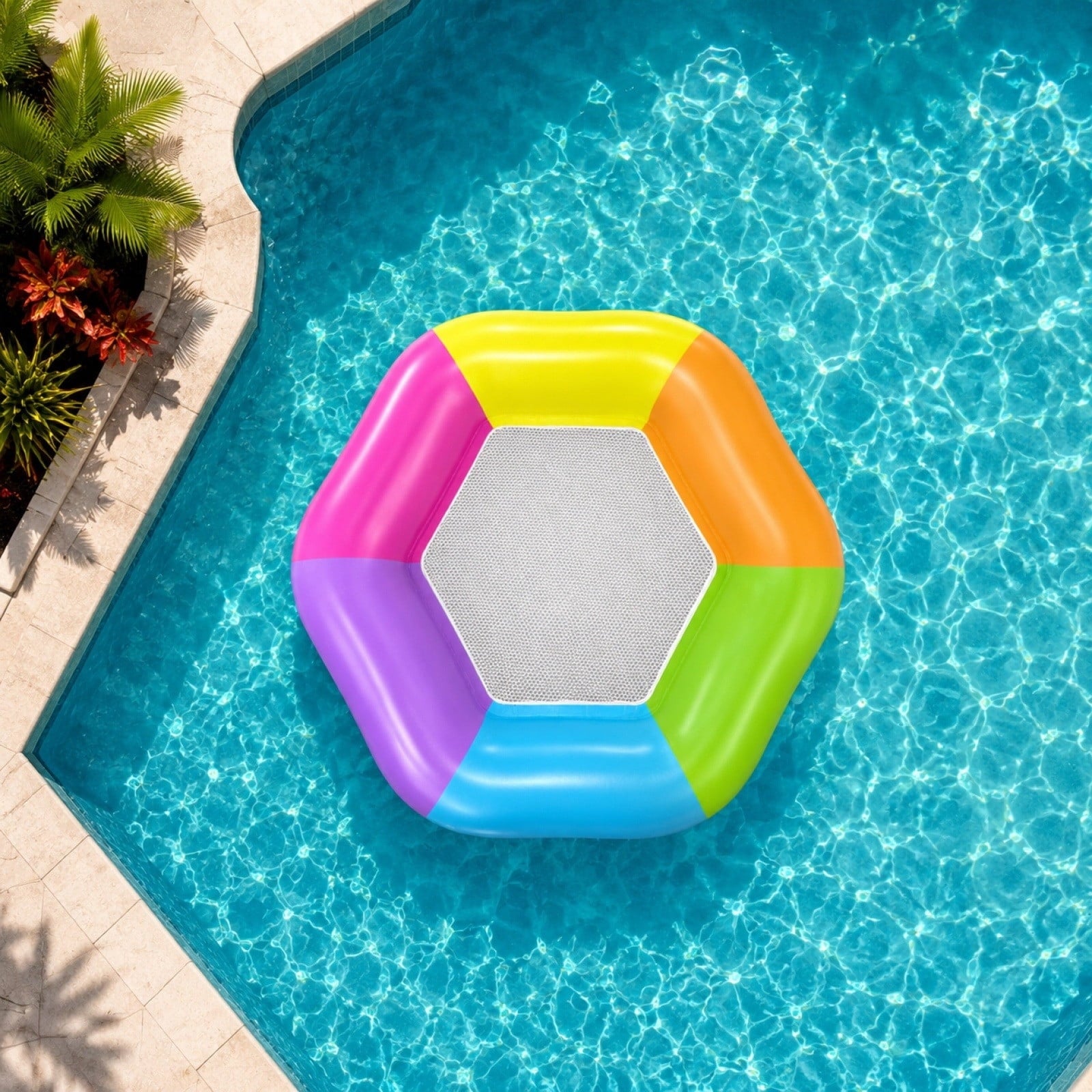 Inflatable Pool Floating Sofa With Headrest, Large Water Lounger For Adults Teens/Youth, Summer Beach Pool Party