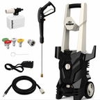 Sun Joe 2000 PSI Max All-Purpose Electric Pressure Washer | 13-Amp | 4 Nozzles | Foamer Cannon