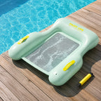 Inflatable Pool Floating Sofa With Headrest, Large Water Lounger For Adults Teens/Youth, Summer Beach Pool Party