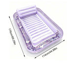 Inflatable Pool Floating Sofa With Headrest, Large Water Lounger For Adults Teens/Youth, Summer Beach Pool Party