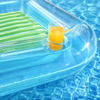 Inflatable Pool Floating Sofa With Headrest, Large Water Lounger For Adults Teens/Youth, Summer Beach Pool Party