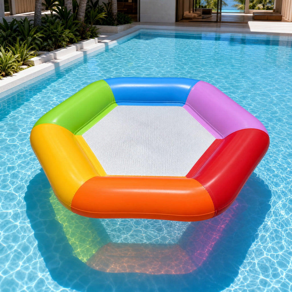 Inflatable Pool Floating Sofa With Headrest, Large Water Lounger For Adults Teens/Youth, Summer Beach Pool Party