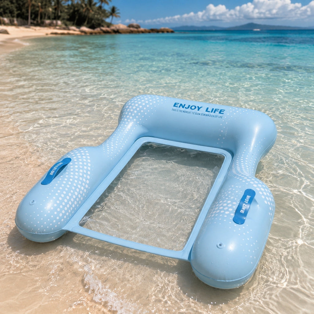 Inflatable Pool Floating Sofa With Headrest, Large Water Lounger For Adults Teens/Youth, Summer Beach Pool Party