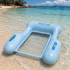 Inflatable Pool Floating Sofa With Headrest, Large Water Lounger For Adults Teens/Youth, Summer Beach Pool Party